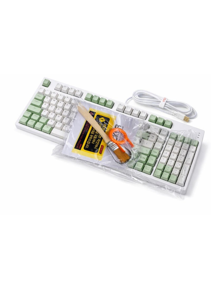 COX Full Size Mechanical Keyboard with Number Pad – USB Wired – Durable Keycaps for Gaming & Office - Image 1